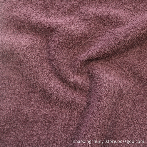 Tränenresistente 100polyester einfache ein Seitenpinsel Schussgestricke Ameise Fleece Stoff für Mantelsofa Set Home Textile